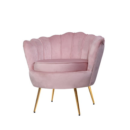 Artiss Armchair Velvet Pink Callista.
