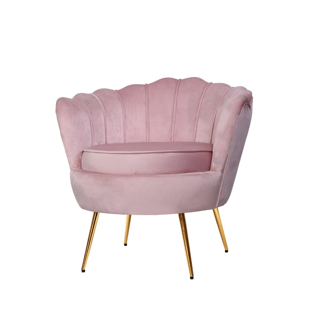 Artiss Armchair Velvet Pink Callista.