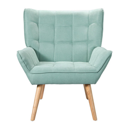 Artiss Armchair Lounge Chair Accent Chairs Sofa Linen Fabric Cushion Seat Blue.