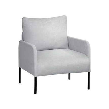 Artiss Armchair Accent Chair Pillow Fabric Grey.