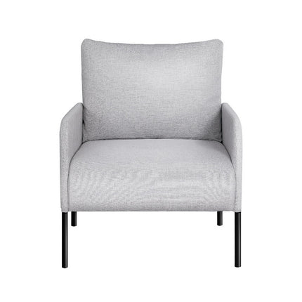 Artiss Armchair Accent Chair Pillow Fabric Grey.