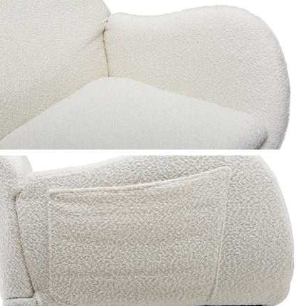 Artiss Rocking Chair Armchair Pillow Boucle White.