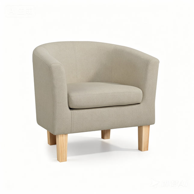 Artiss Armchair Tub Chair Beige Abby.