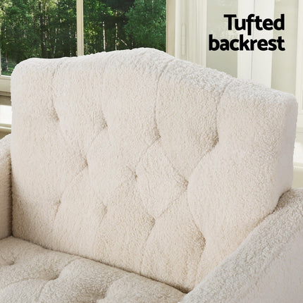 Artiss Armchair Boucle Beige Nicole.