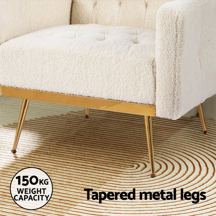 Artiss Armchair Boucle Beige Nicole.