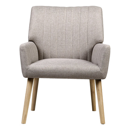 Artiss Armchair Fabric Beige Sebastini.