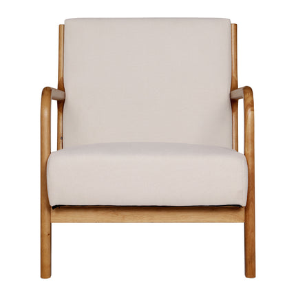 Artiss Armchair Fabric Beige Olive.