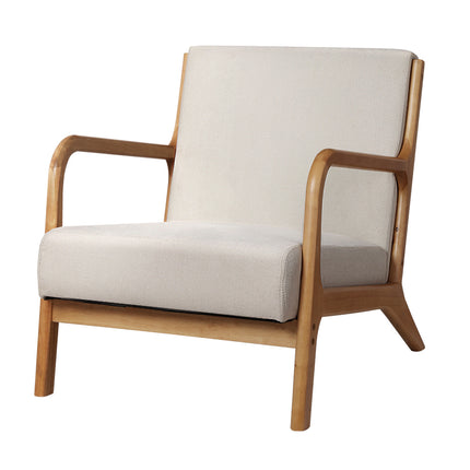 Artiss Armchair Fabric Beige Olive.