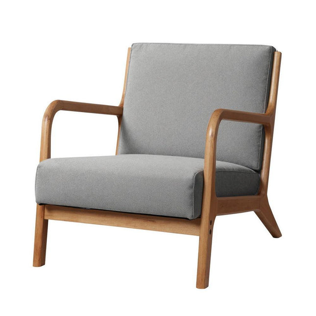 Artiss Armchair Fabric Light Grey.