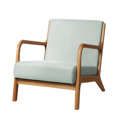 Artiss Armchair Fabric Grey Olive.