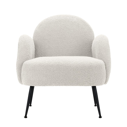 Artiss Armchair Boucle White Hanes.