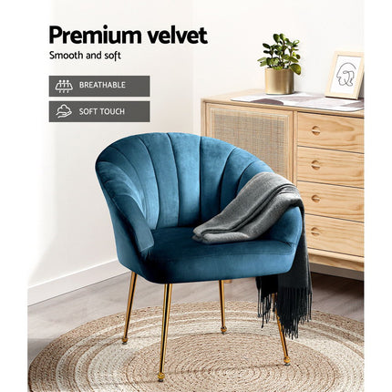 Artiss Armchair Velvet Pink Eloise.