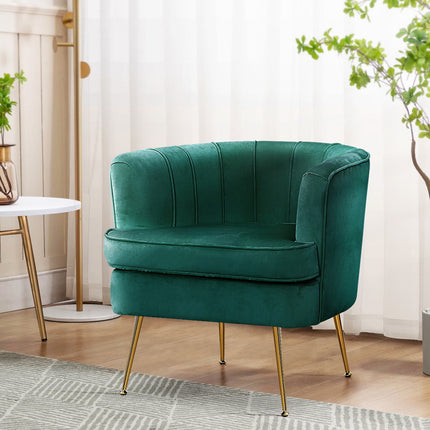Artiss Armchair Velvet Blue Norvia.