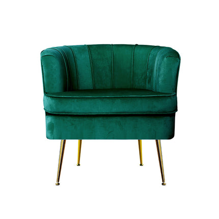 Artiss Armchair Velvet Blue Norvia.