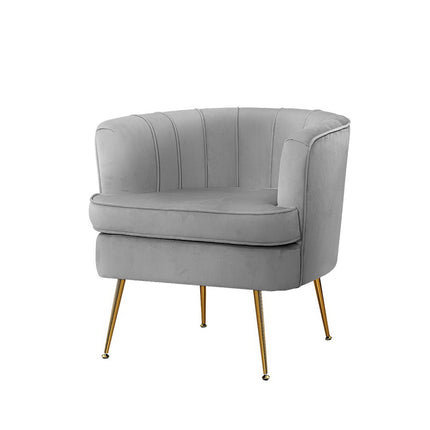 Artiss Armchair Velvet Blue Norvia.
