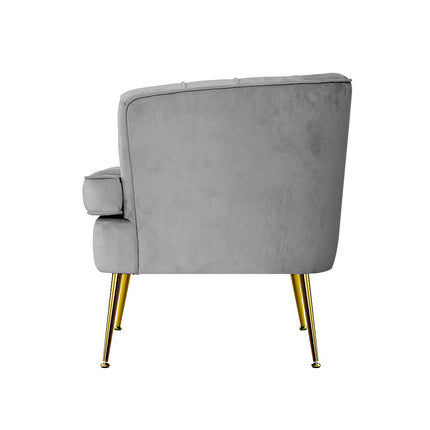 Artiss Armchair Velvet Blue Norvia.