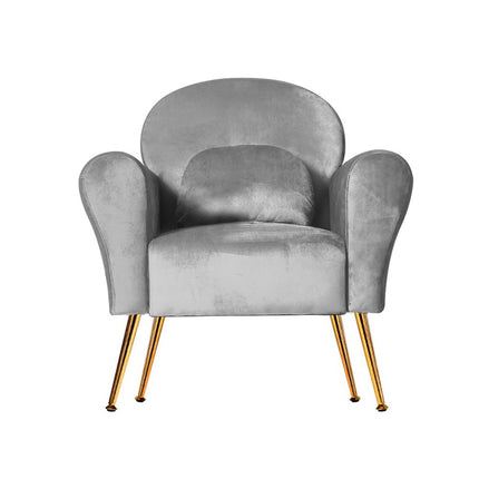 Artiss Armchair Green Velvet Caroline.