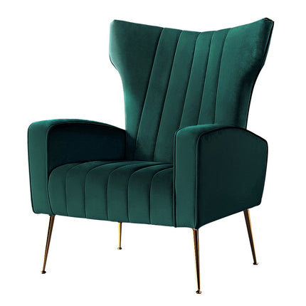 Artiss Armchair Green Velvet Kate.