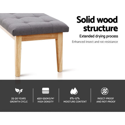 Artiss Bed Frame Double Size White NEO.
