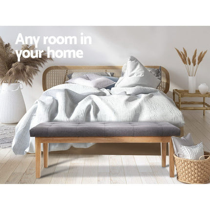 Artiss Bed Frame Double Size White NEO.