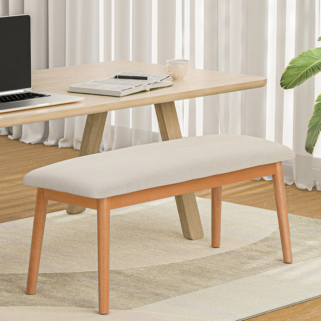 Artiss Dining Bench Upholstery Seat Wooden Chair 106cm.