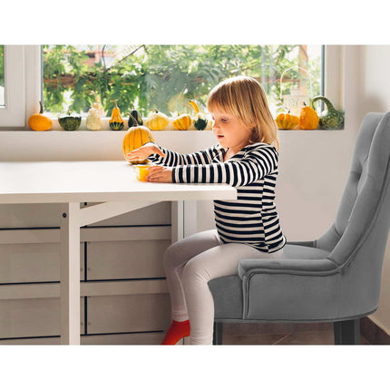 Artiss Dining Chairs Set of 2 Velvet French Provincial Grey.
