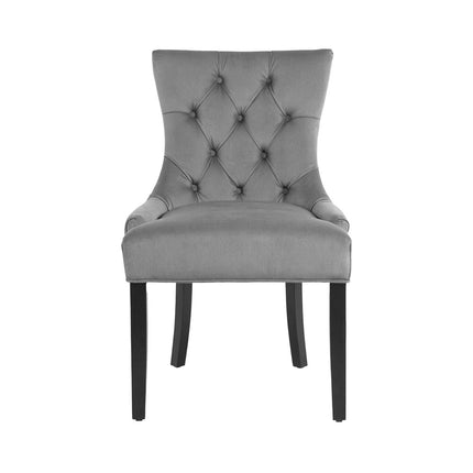 Artiss Dining Chairs Set of 4 Velvet French Provincial Grey.