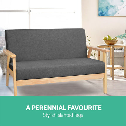 Artiss 2-Seater Sofa Armchair Skane.