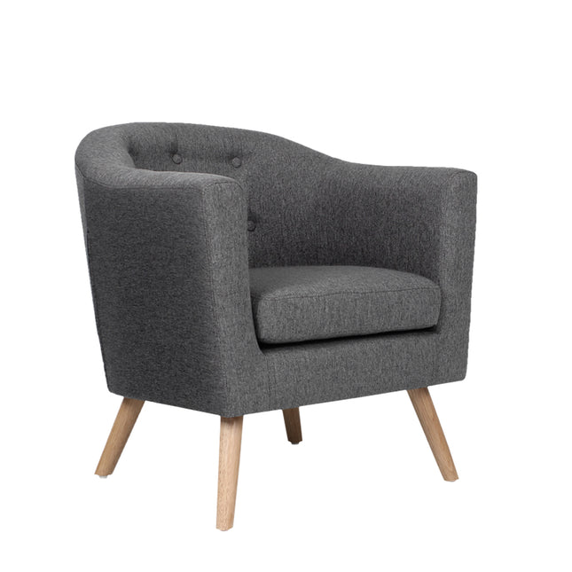 Artiss Armchair Tub Chair Grey Adora.