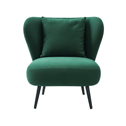 Artiss Armchair Accent Chair Lounge Tub Sofa Couch Corduroy Velvet Green.