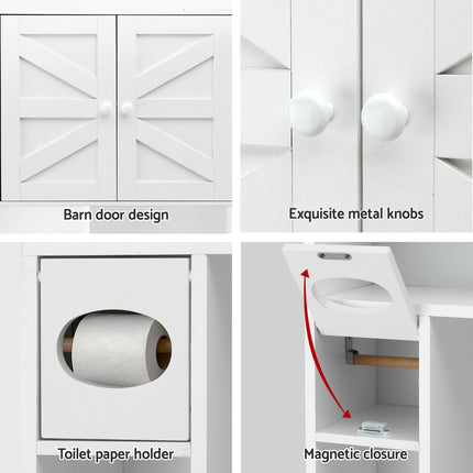 Artiss Bathroom Storage Cabinet Over The Toilet Organiser Laundry Shelf Holder.