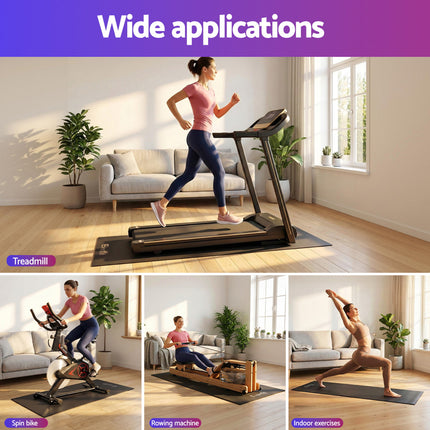 Everfit Exercise Equipment Mat Treadmill Floor Rug Home Gym Fitness Yoga 1.8M.
