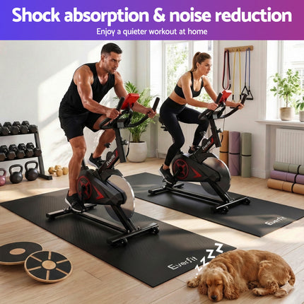 Everfit Exercise Equipment Mat Treadmill Floor Rug Home Gym Bike Fitness Yoga 2M.