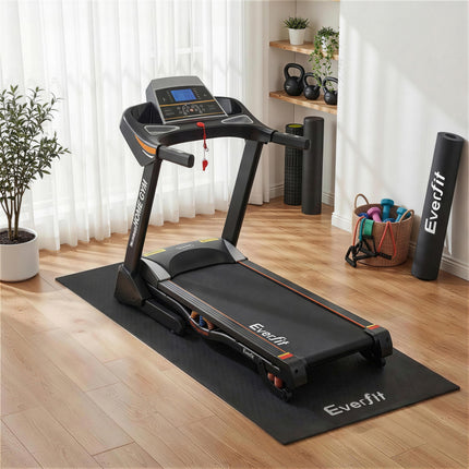 Everfit Exercise Equipment Mat Treadmill Floor Rug Home Gym Bike Fitness Yoga 2M.