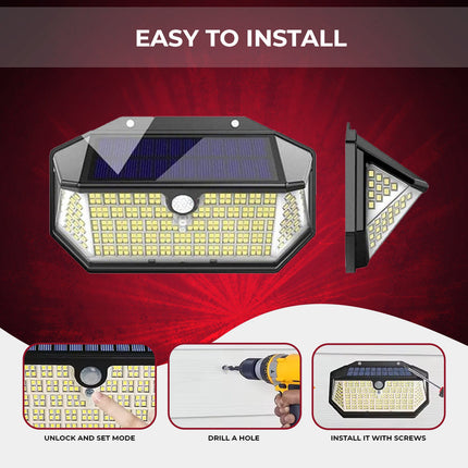 Dimnezz 5-Sided Human Induction Outdoor Garden LED Lamp.