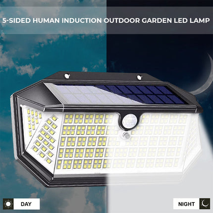 Dimnezz 5-Sided Human Induction Outdoor Garden LED Lamp.