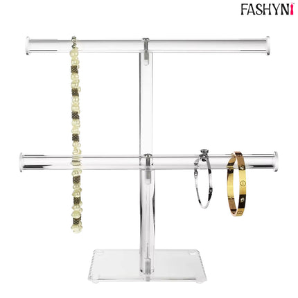 Fashyni Acrylic Jewelry Necklace and Bracelet Stand Organizer.
