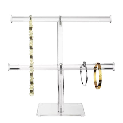 Fashyni Acrylic Jewelry Necklace and Bracelet Stand Organizer.