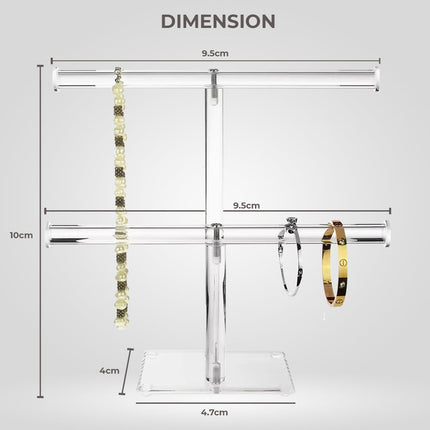 Fashyni Acrylic Jewelry Necklace and Bracelet Stand Organizer.