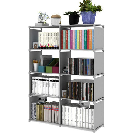 Hivvago 8 Grid Storage Rack Bookshelf Organizer Lightweight Durable Shelf.
