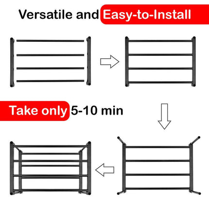 Hivvago 6 Tiers Shoe Rack Storage Organizer Shelf Adjustable Space Saver.