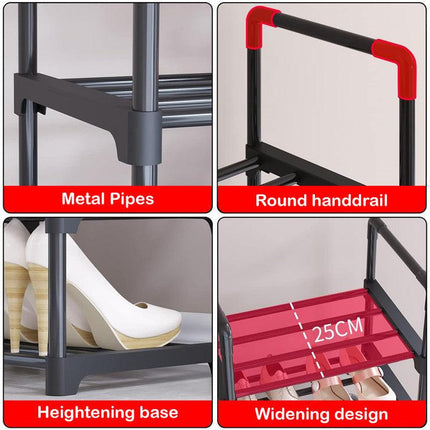Hivvago 6 Tiers Shoe Rack Storage Organizer Shelf Adjustable Space Saver.