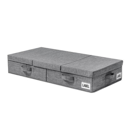Hivvago Underbed Storage Container – Foldable Box with Lids & Label Pocket.