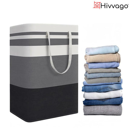Hivvago 2-Pack Large Waterproof Laundry Baskets with Handles.