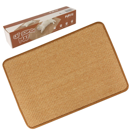 PupLily Natural Sisal Cat Scratch Mat, 40 X 60 CM.