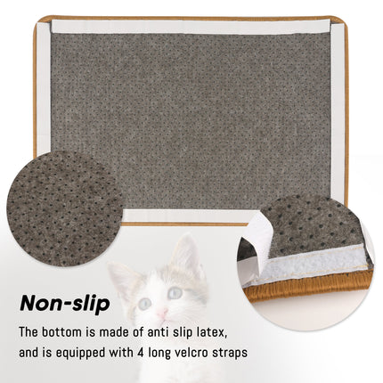 PupLily Natural Sisal Cat Scratch Mat, 40 X 60 CM.