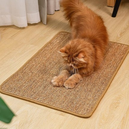 PupLily Natural Sisal Cat Scratch Mat, 40 X 60 CM.