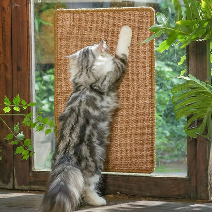 PupLily Natural Sisal Cat Scratch Mat, 40 X 60 CM.