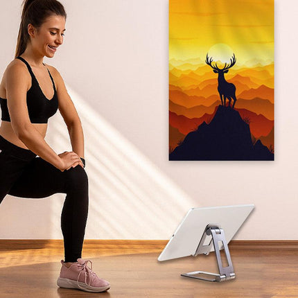 Urbanoki Portable Phone Tablet Stand Dual Folding Desk Travel Cradle Dock.