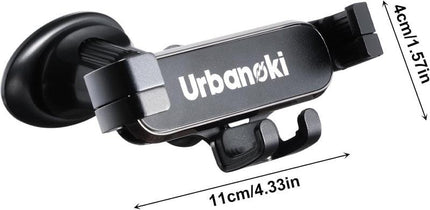 Urbanoki Air Vent Car Phone Holder Mount Strong Grip for Smartphones - Black.